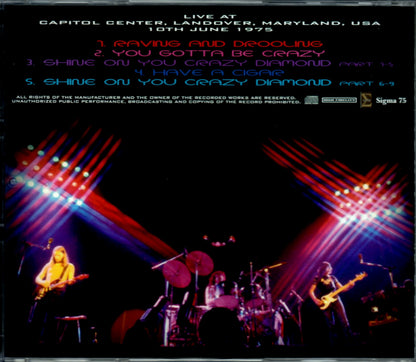 Pink Floyd/Maryland, USA 6.10.1975