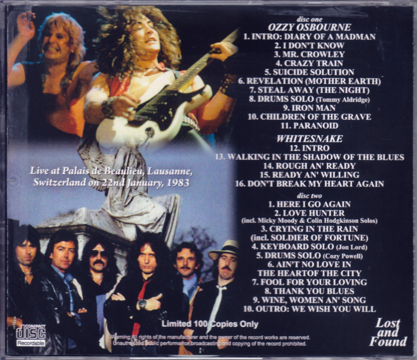 Whiresnake,Ozzy Osbourne/Switzerland 1983