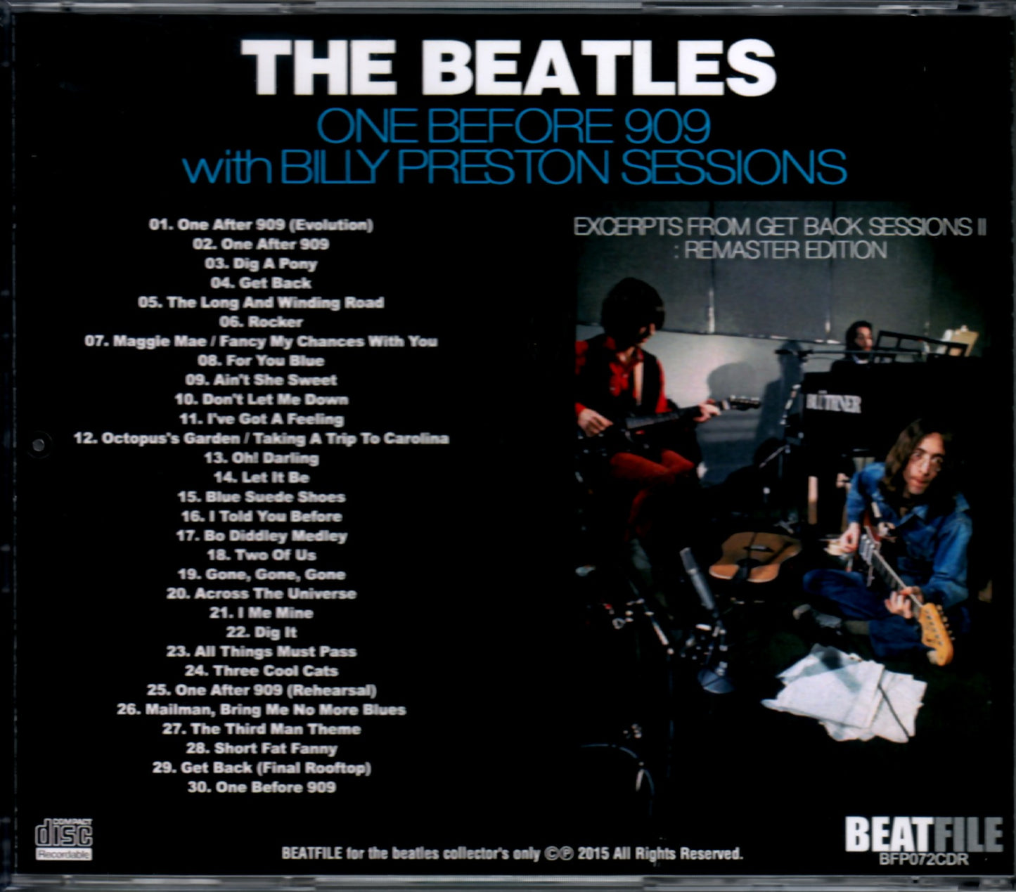 Beatles/Get Back Sessions2Remaster Edition