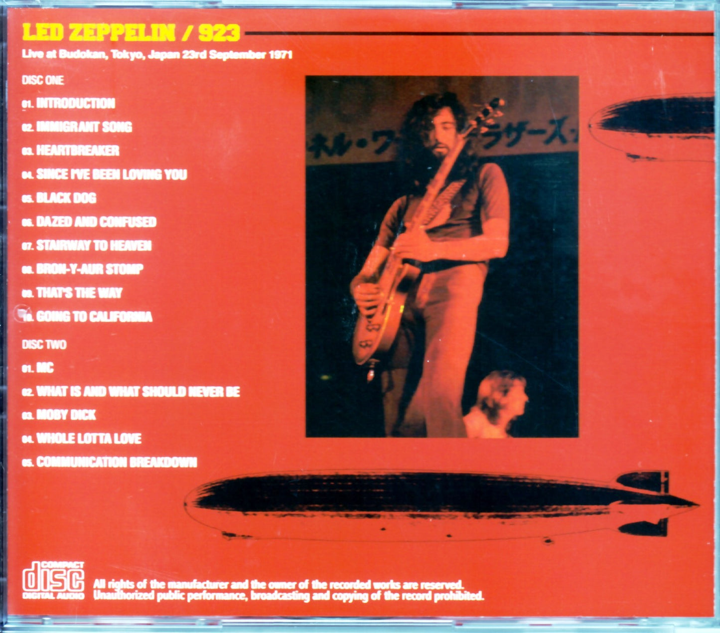 Led Zeppelin/Osaka,Japan 1971 2 Different Sources