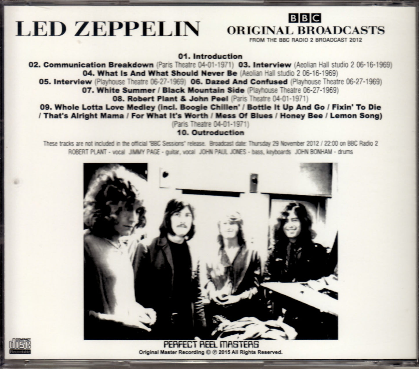 Led Zeppelin/BBC Sessions Release 2012