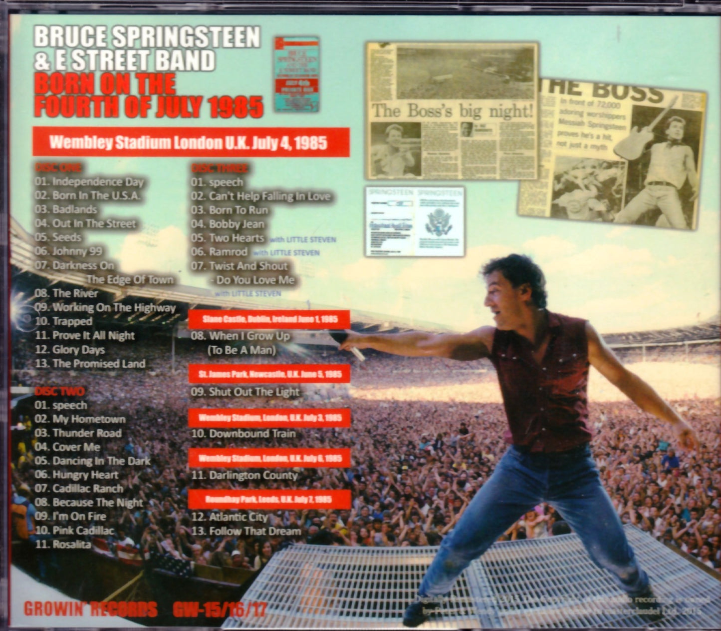 Bruce Springsteen/London,UK 1985