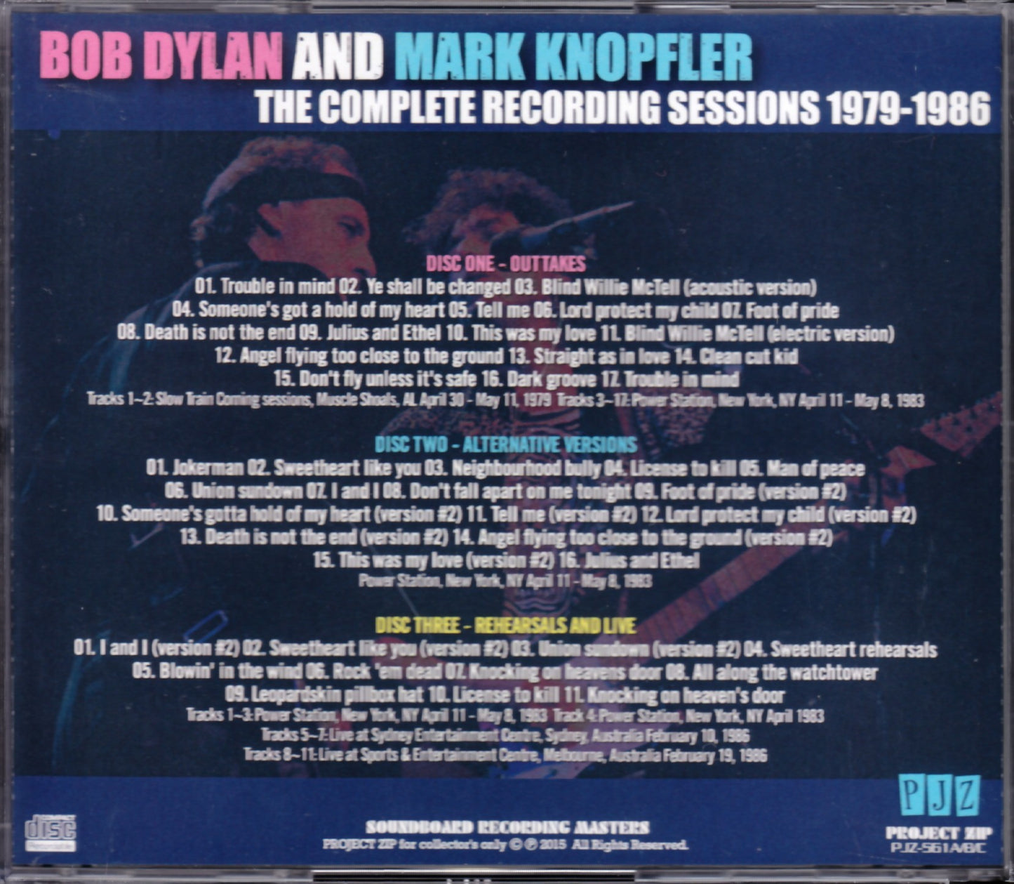 Bob Dylan,Mark Knopfler/Sessions 1979-1986