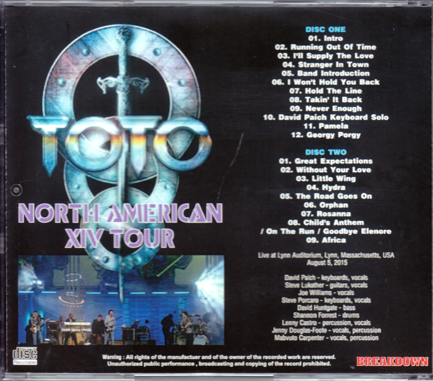 Toto/Massachusetts, USA 2015
