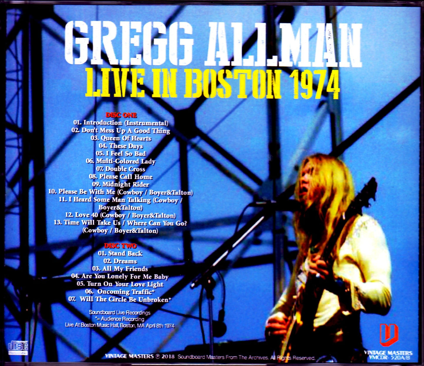 Gregg Allman/MA,USA 1974