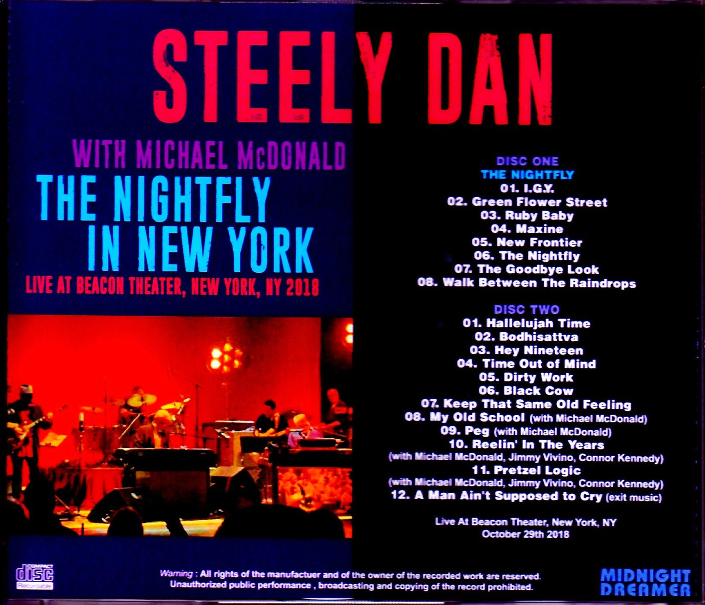 Steely Dan,Michael McDonald/NY,USA 2018