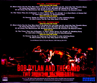 Bob Dylan/MO, USA 1974 2 Shows