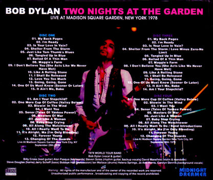 Bob Dylan/NY,USA 1978 2 Days Complete