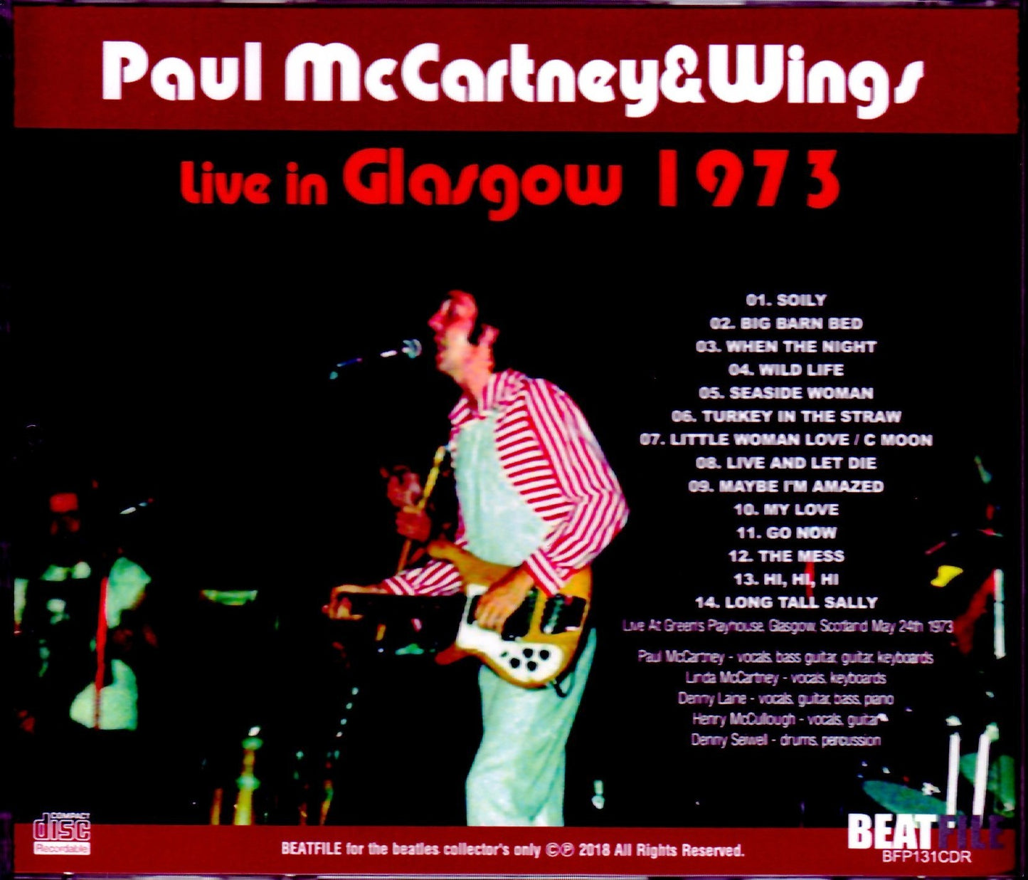 Paul McCartney,Wings/Scotland,UK 1973 Remastered