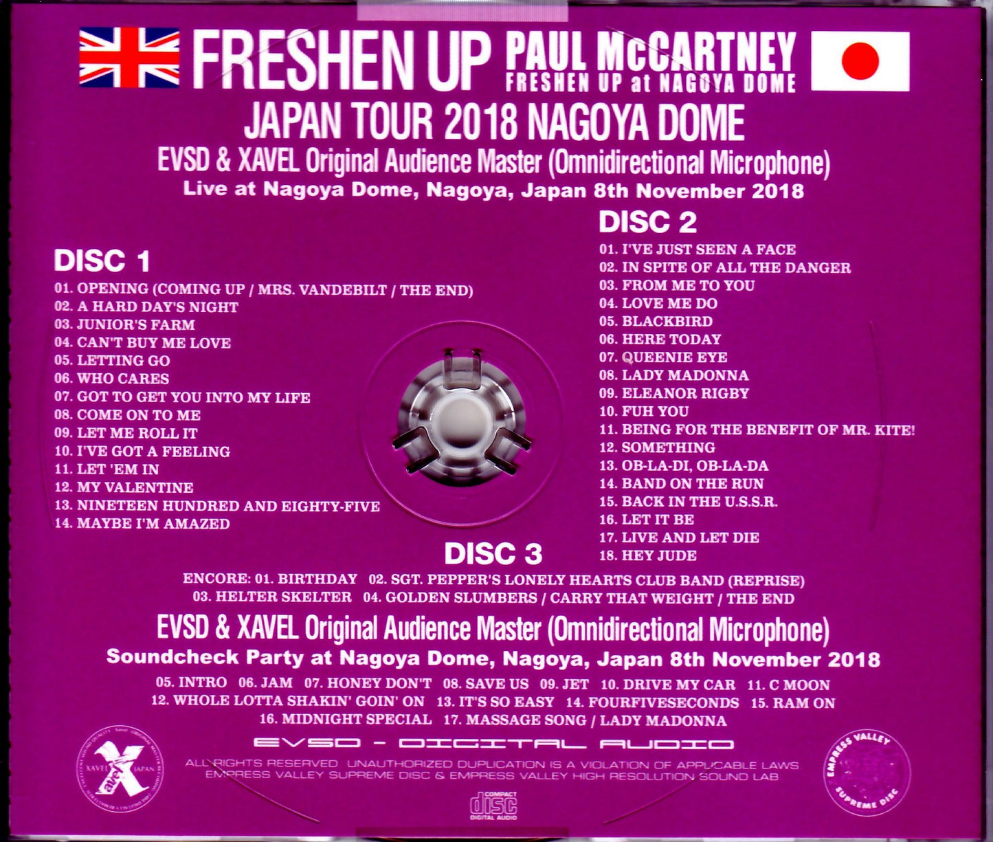 Paul McCartney/Aichi,Japan 2018 & SC Omnidirectional Mic Ver.