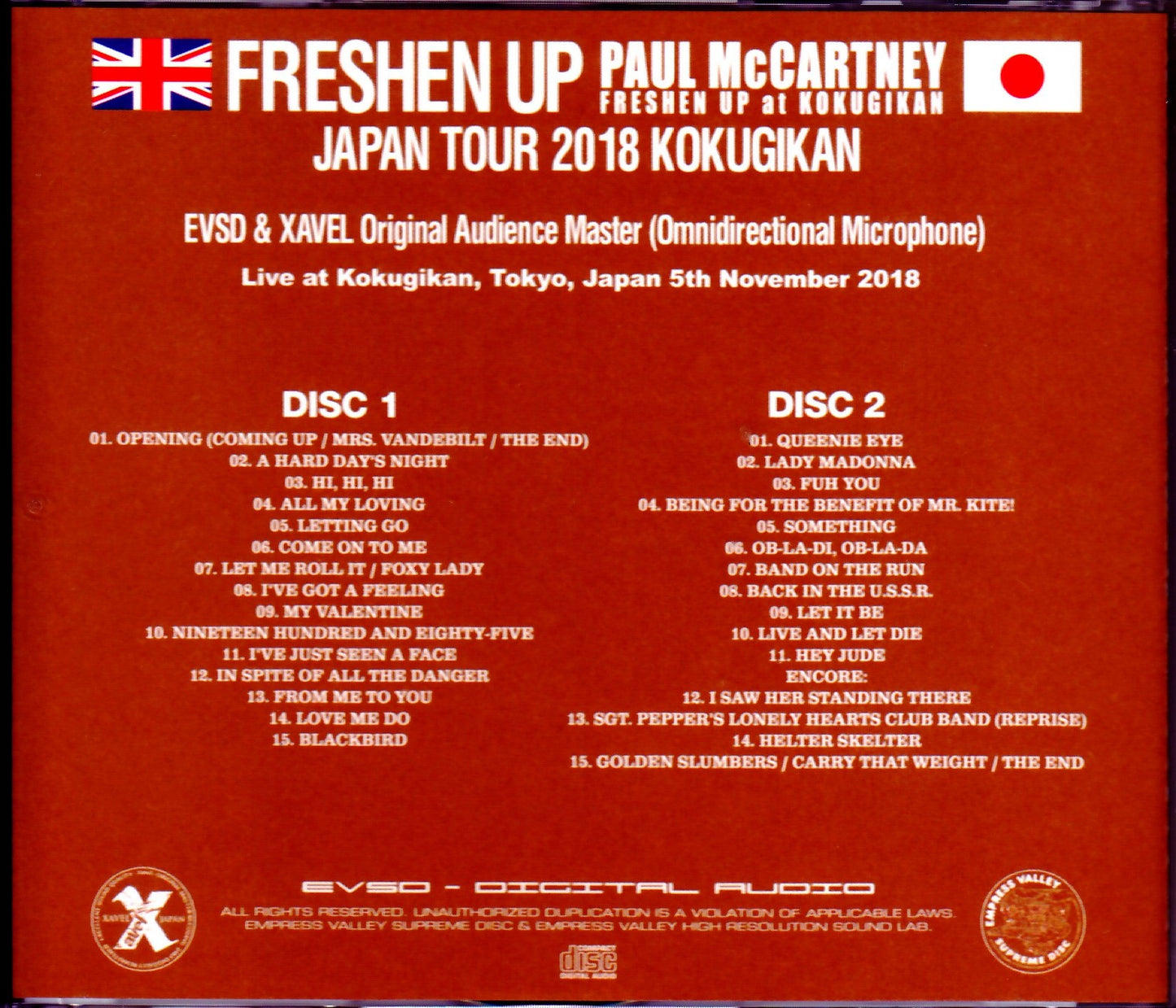 Paul McCartney/Tokyo,Japan 11.5.2018 & SC Omnidirectional Mic Ver.