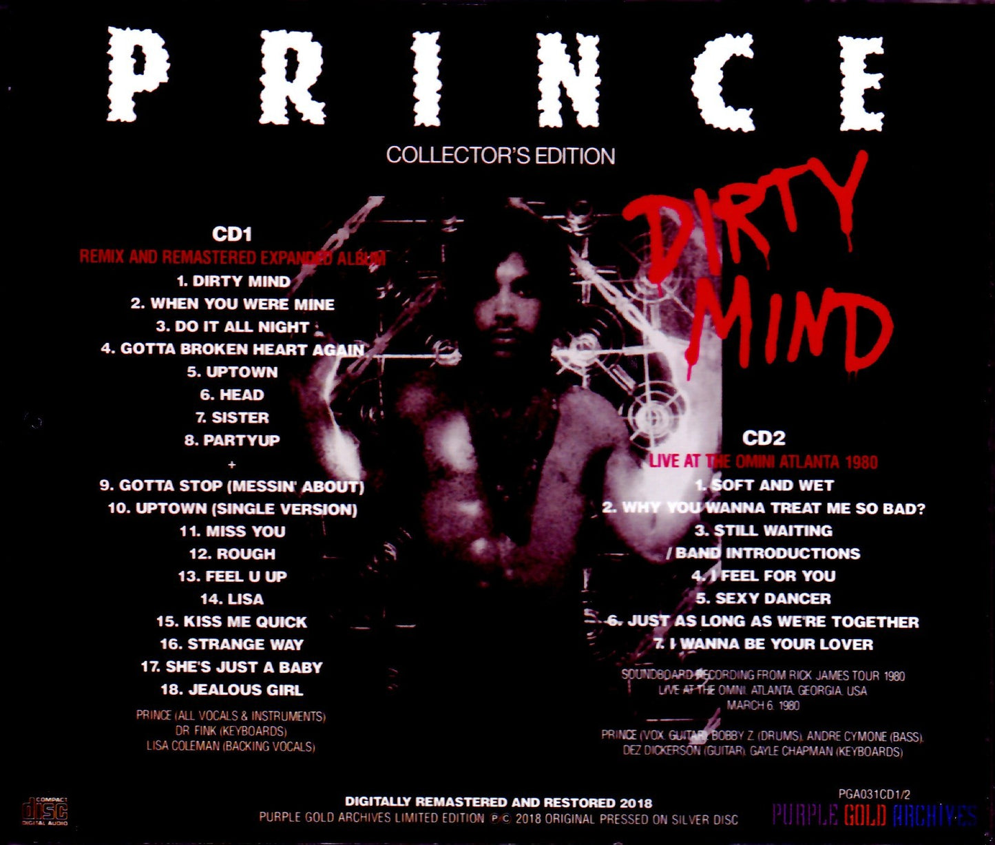 Prince/Dirty Mind Remix and Remasters Expandend