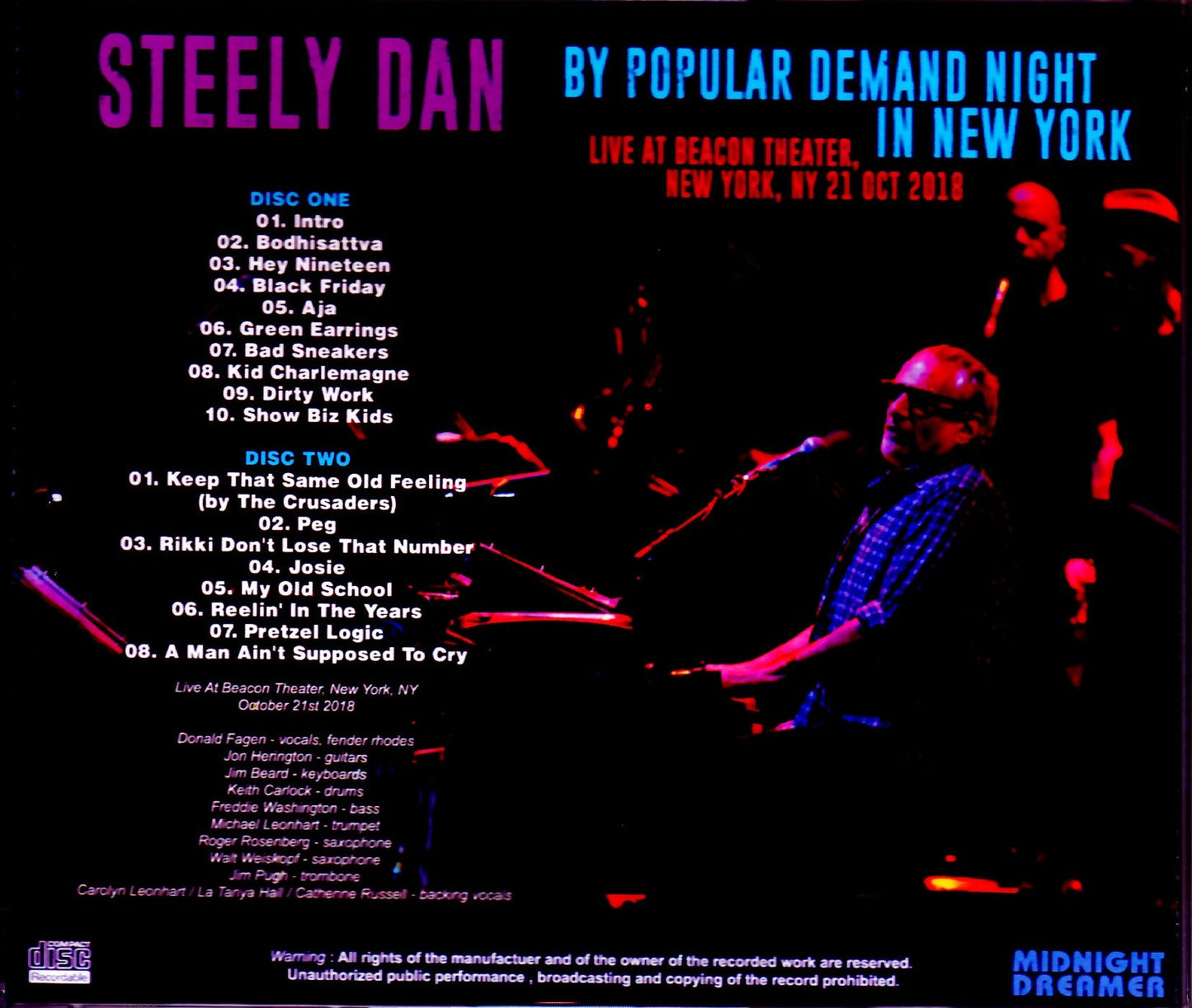 Steely Dan/NY,USA 10.21.2018