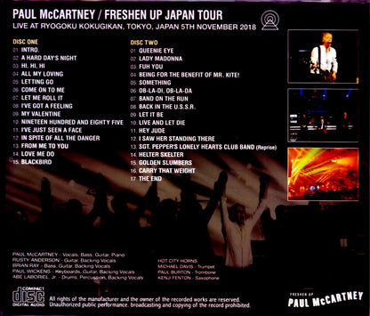 Paul McCartney/Tokyo,Japan 11.5.2018 MK4 Recording Ver.