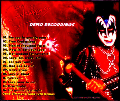 Gene Simmons,Kiss/Solo 1978 Demos