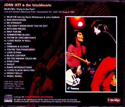 Joan Jett & the Blackhearts/NY, USA 1981