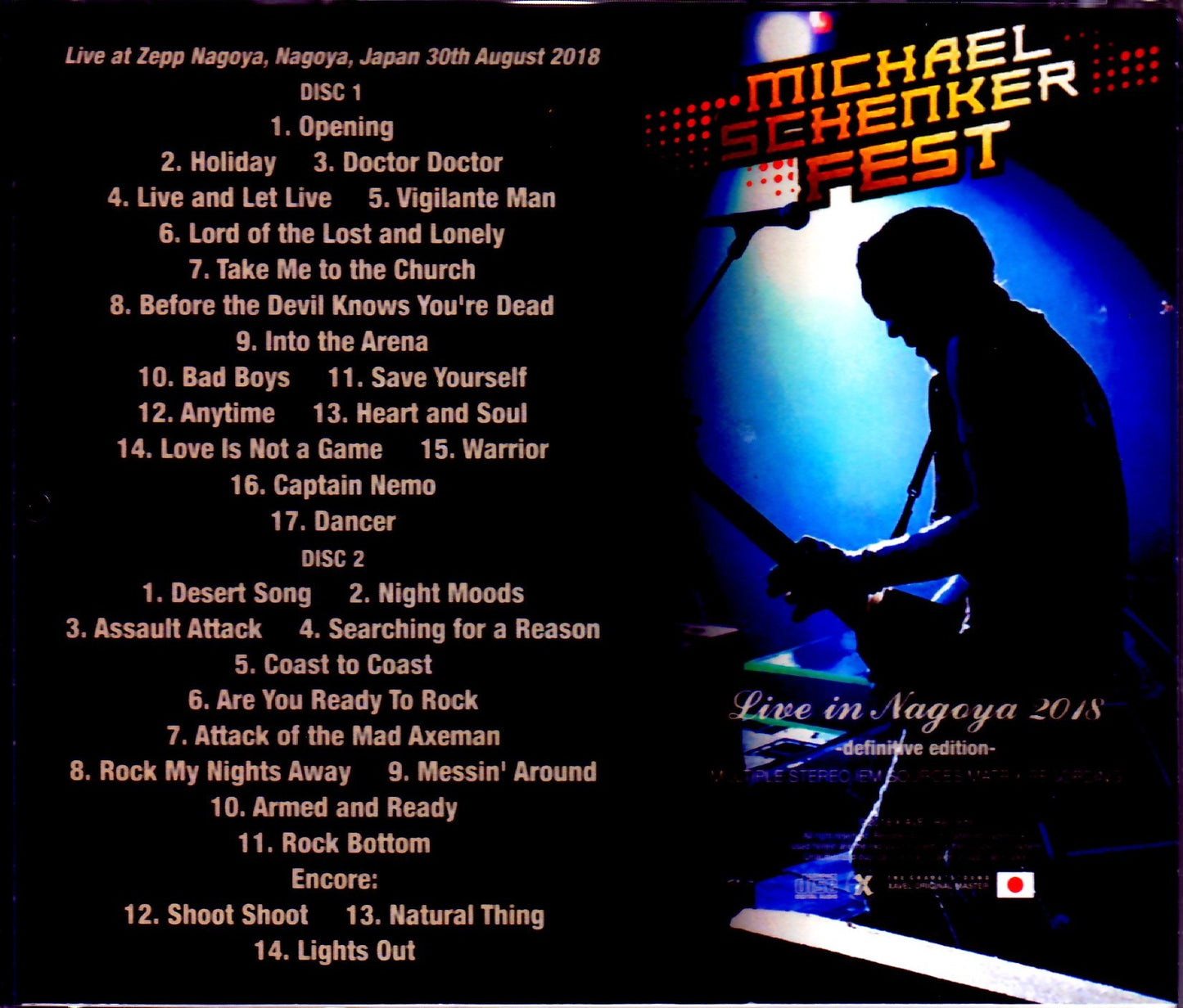 Michael Schenker Fest/Aichi,Japan 2018 IEM Matrix Ver.