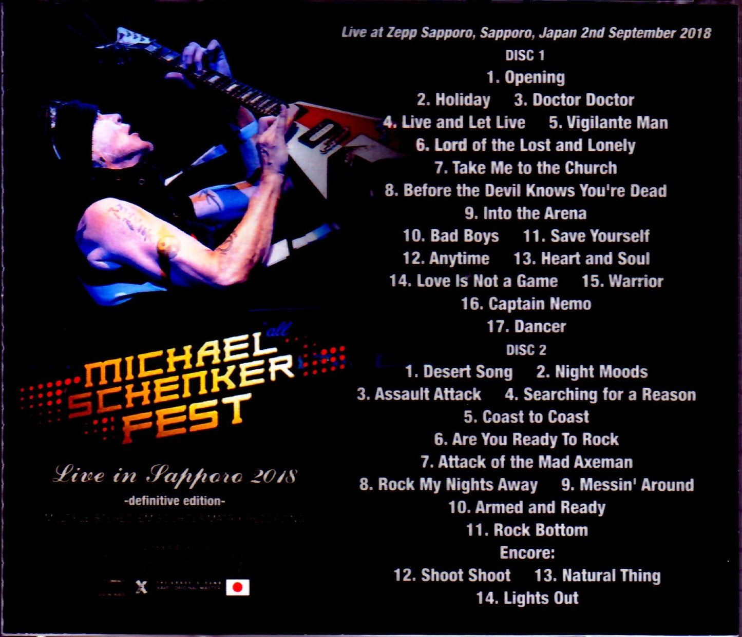 Michael Schenker Fest/Sapporo,Japan 2018 IEM Matrix Ver.