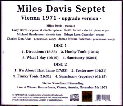 Miles Davis Septet, Keith Jarrett/Austria 1971 Upgrade
