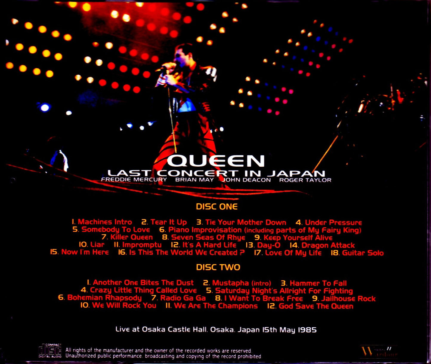 Queen/Osaka,Japan 1985