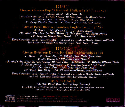 Whitesnake/Europe Tour Collection 1978