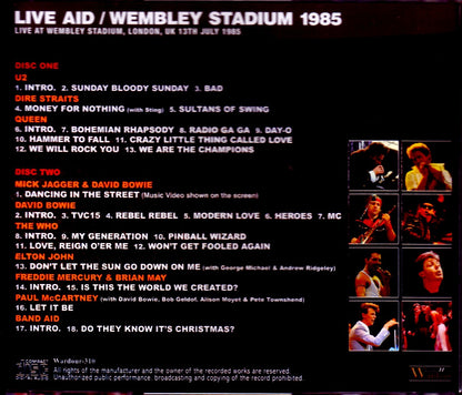 Various Artists U2,Queen.David Bowie,Paul McCartney,Who,The/London,UK 1985 Upgrade