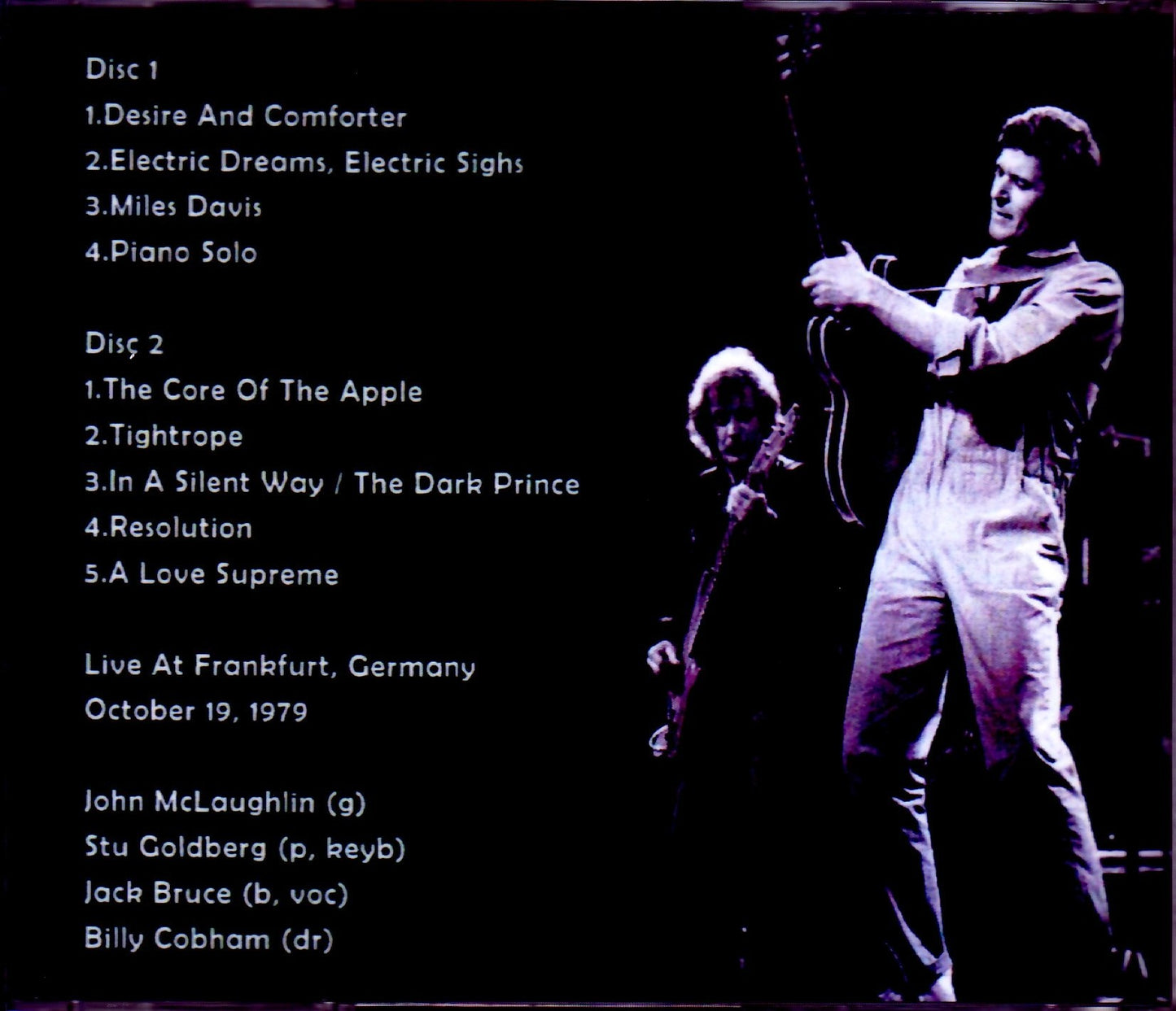 John McLaughlin, Jack Bruce, Billy Cobham/Germany 1979