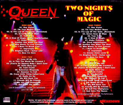 Queen/Netherlands 1986 2Days Complete