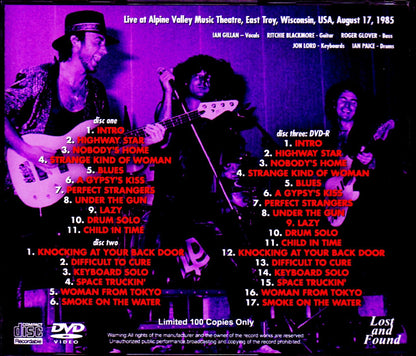 Deep Purple/WI, USA 1985 S & V