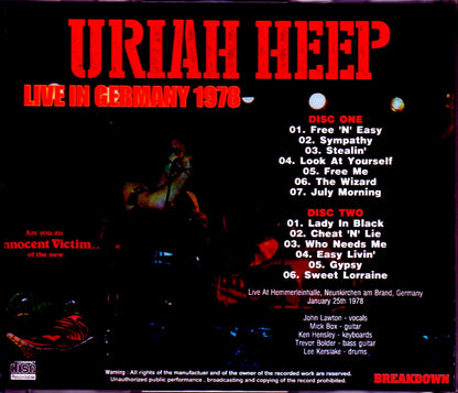 Uriah Heep/Germany 1978