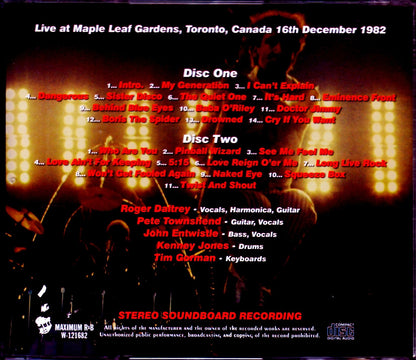 The Who/Canada 12.16.1982