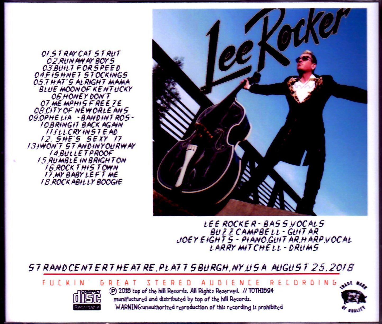 Lee Rocker/NY,USA 2018