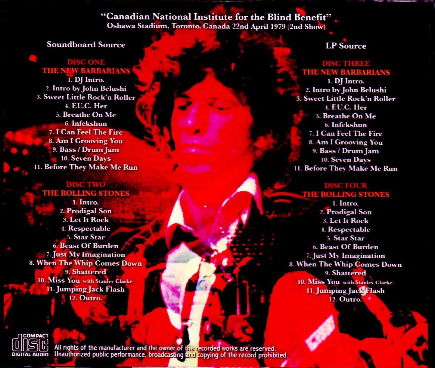 Rolling Stones, New Barnarians/Canada 1979 2nd Show