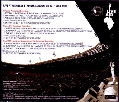 Queen/London,UK 1985 Upgrade