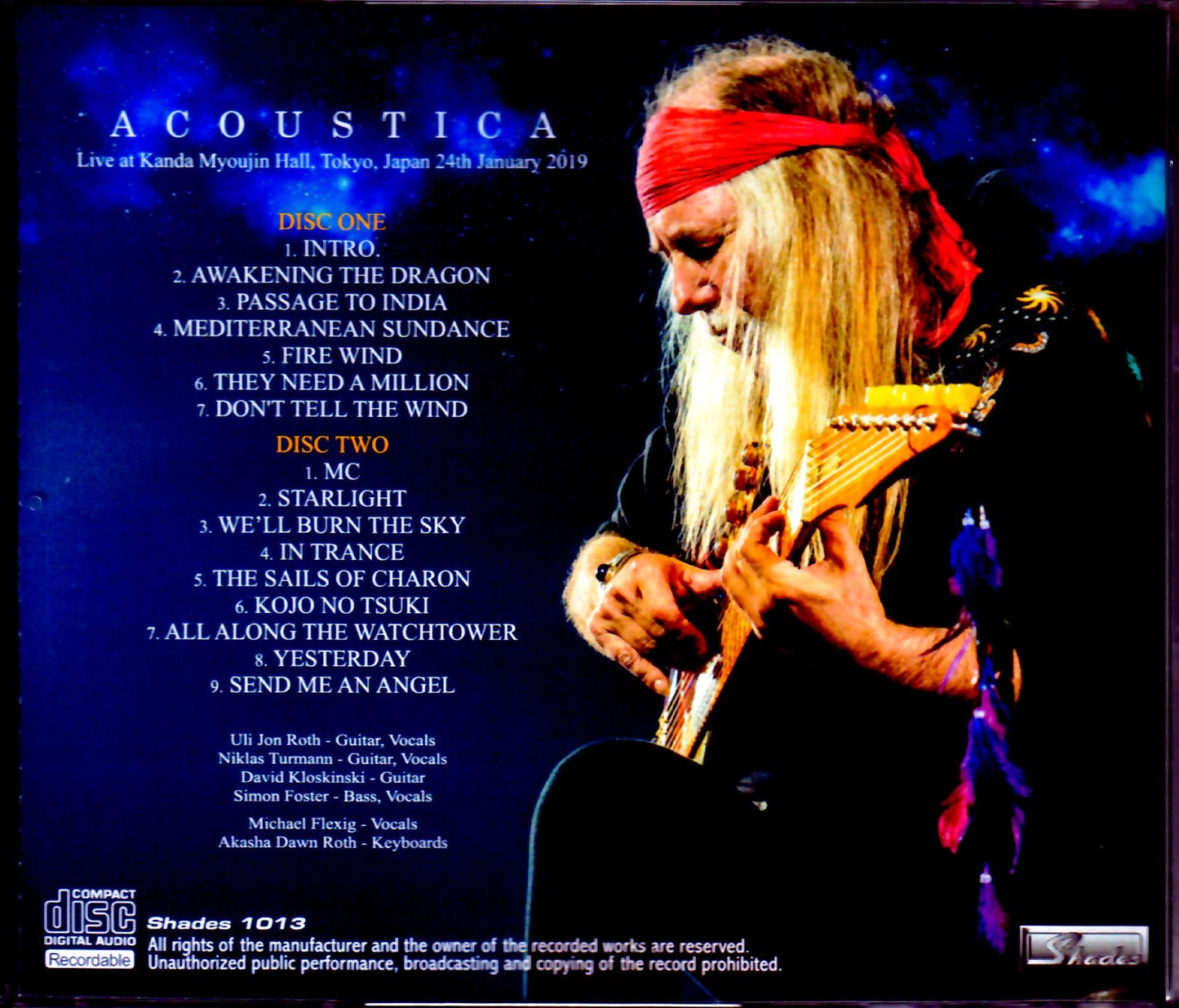 Uli Jon Roth/Tokyo,Japan 1.24.2019