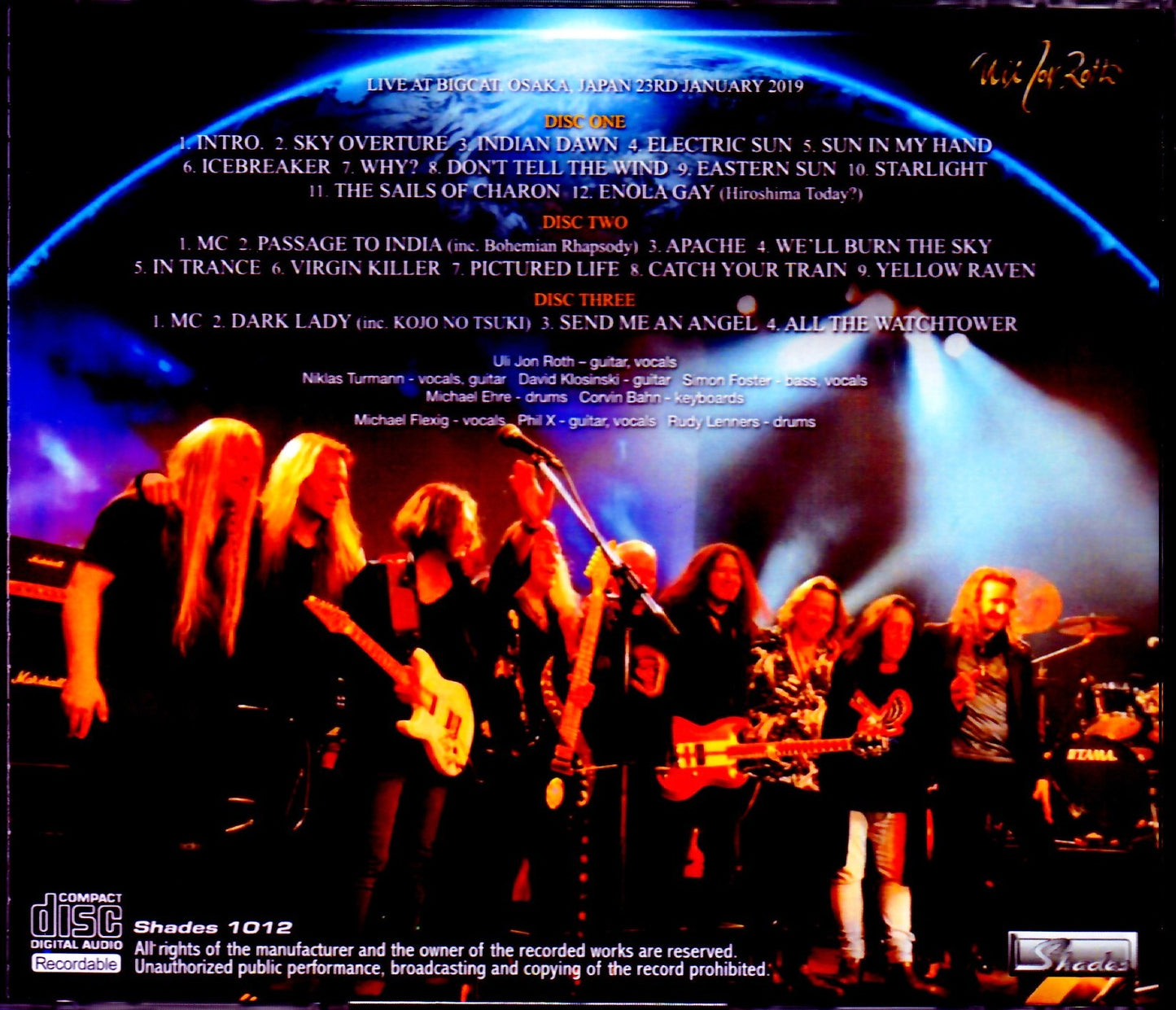 Uli Jon Roth/Osaka,Japan 2019