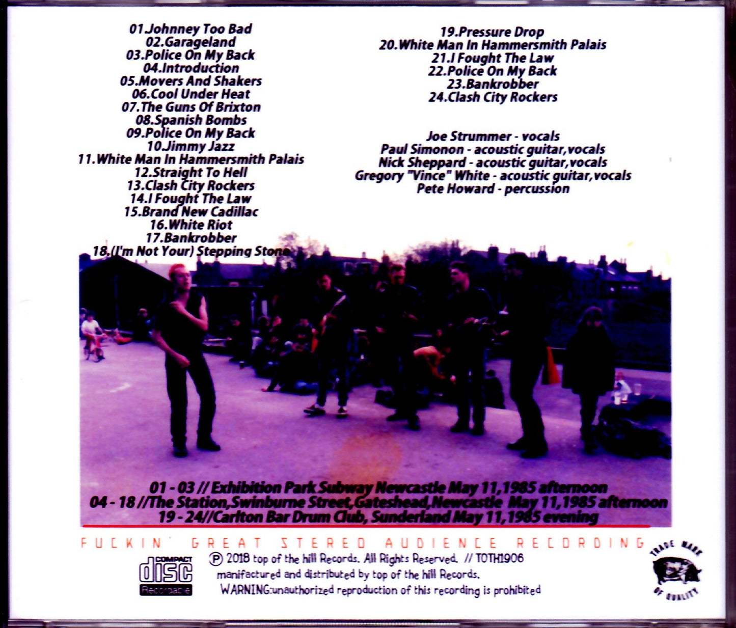 Clash/England,UK 1985