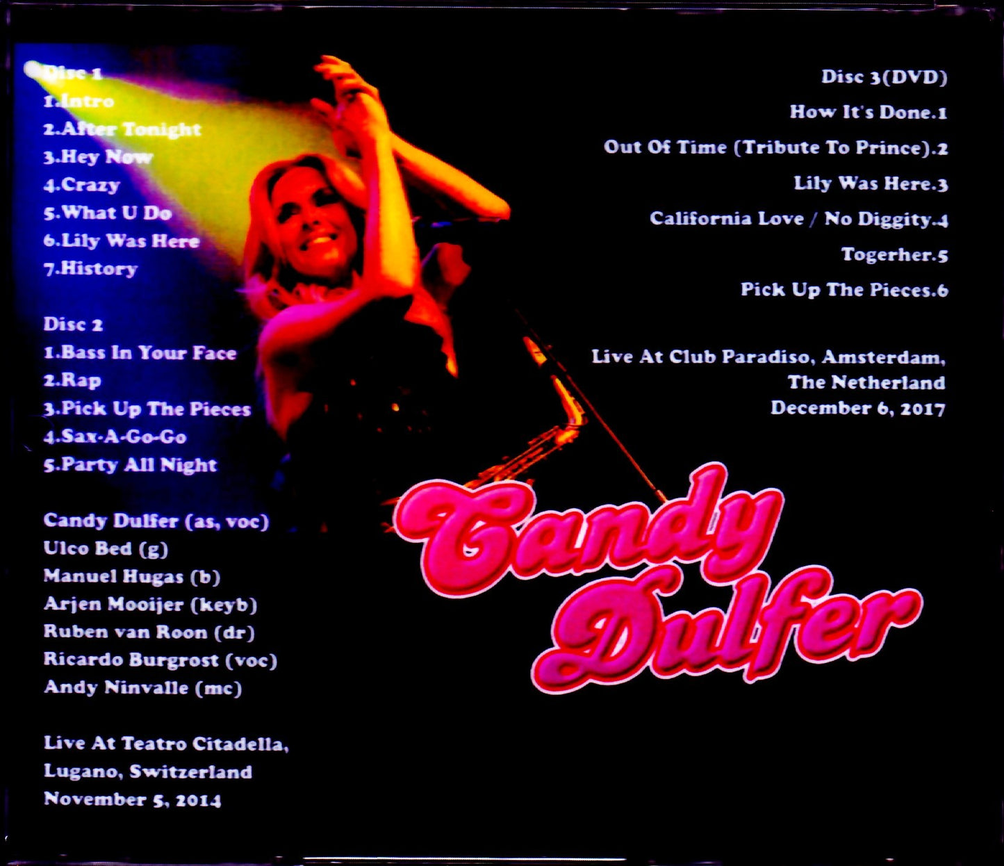 Candy Dulfer/Switzerland 2014 & more