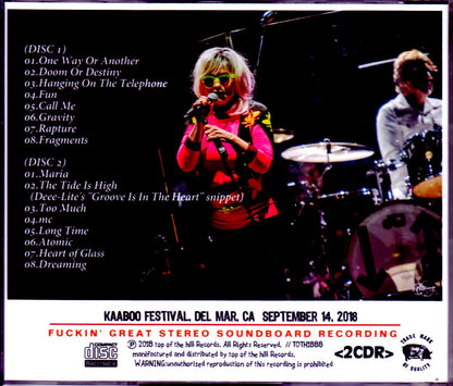 Blondie/CA,USA 9.14.2018