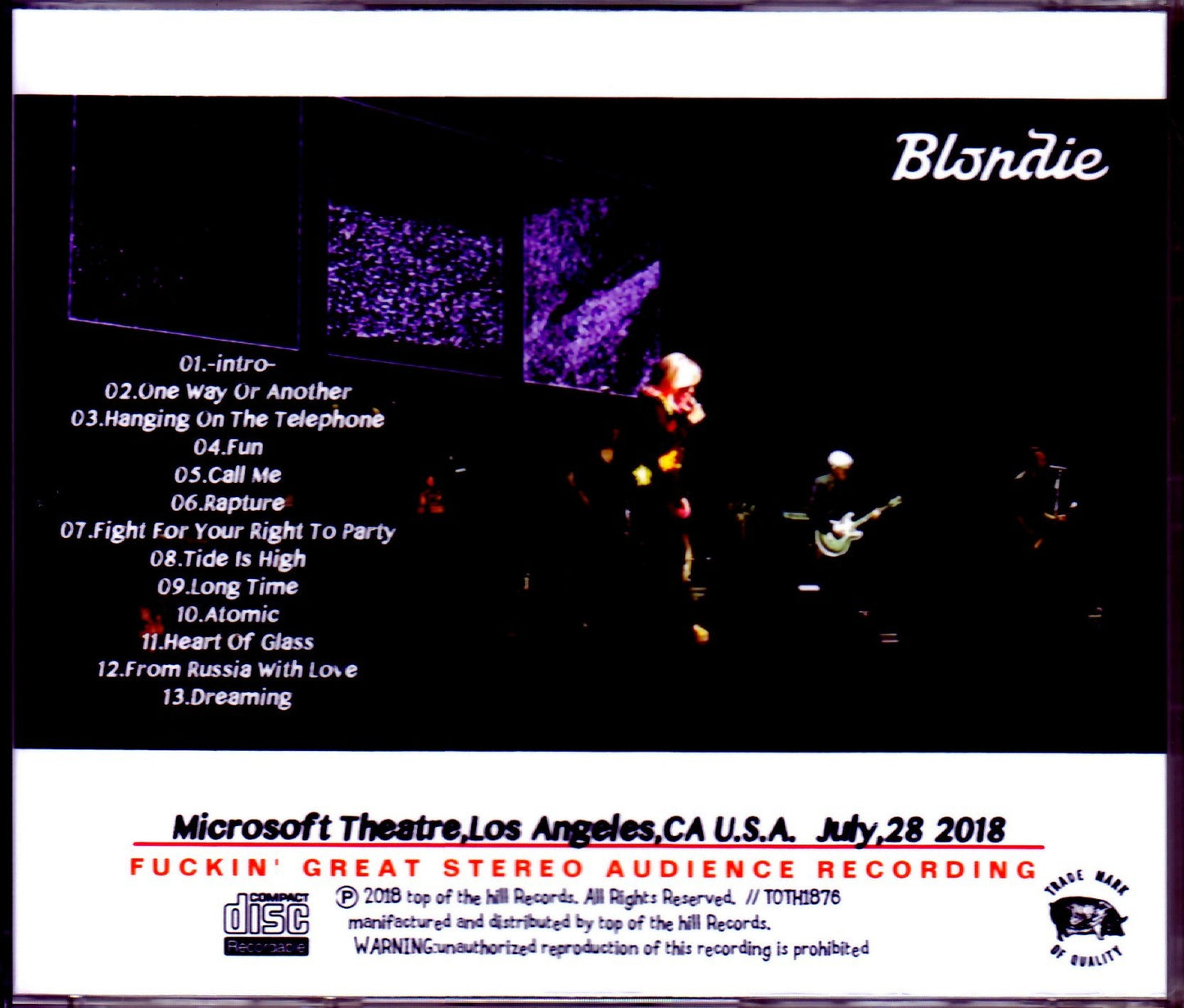 Blondie/CA,USA 7.28.2018