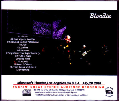 Blondie/CA,USA 7.28.2018