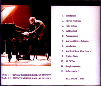 Bill Evans/NY,USA 1973 & more