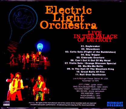 ELO Electric Light Orchestra/MI, USA 1974