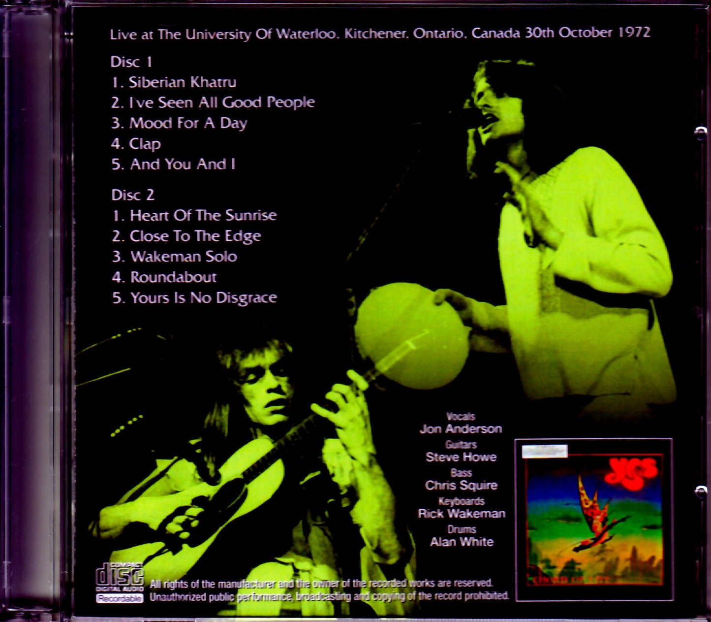 Yes/Canada 1972