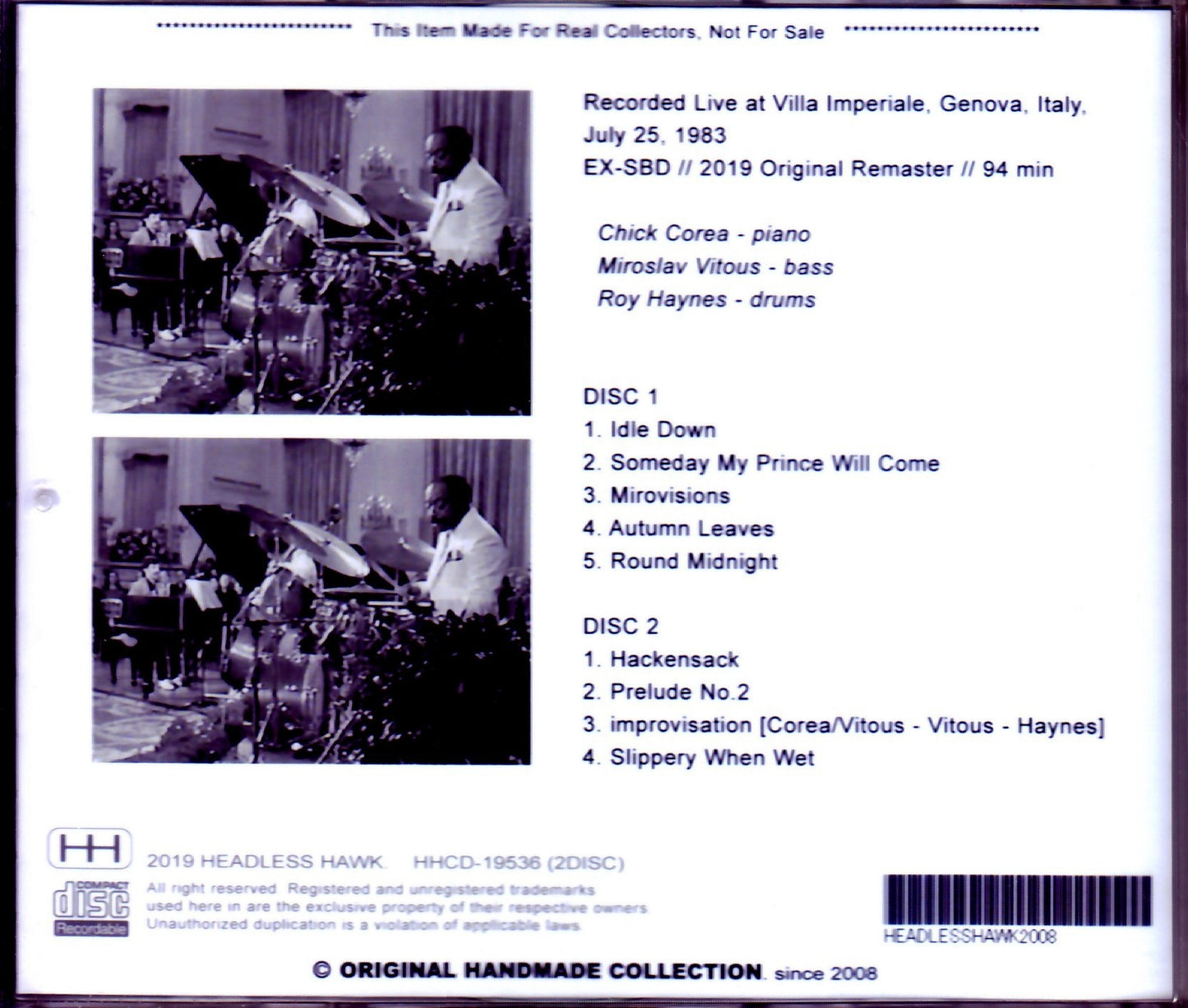 Chick Corea,Miroslav Vitous,Roy Haynes/Italy 1983
