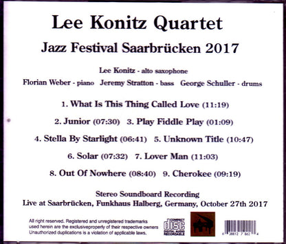 Lee Konitz/Germany 2017