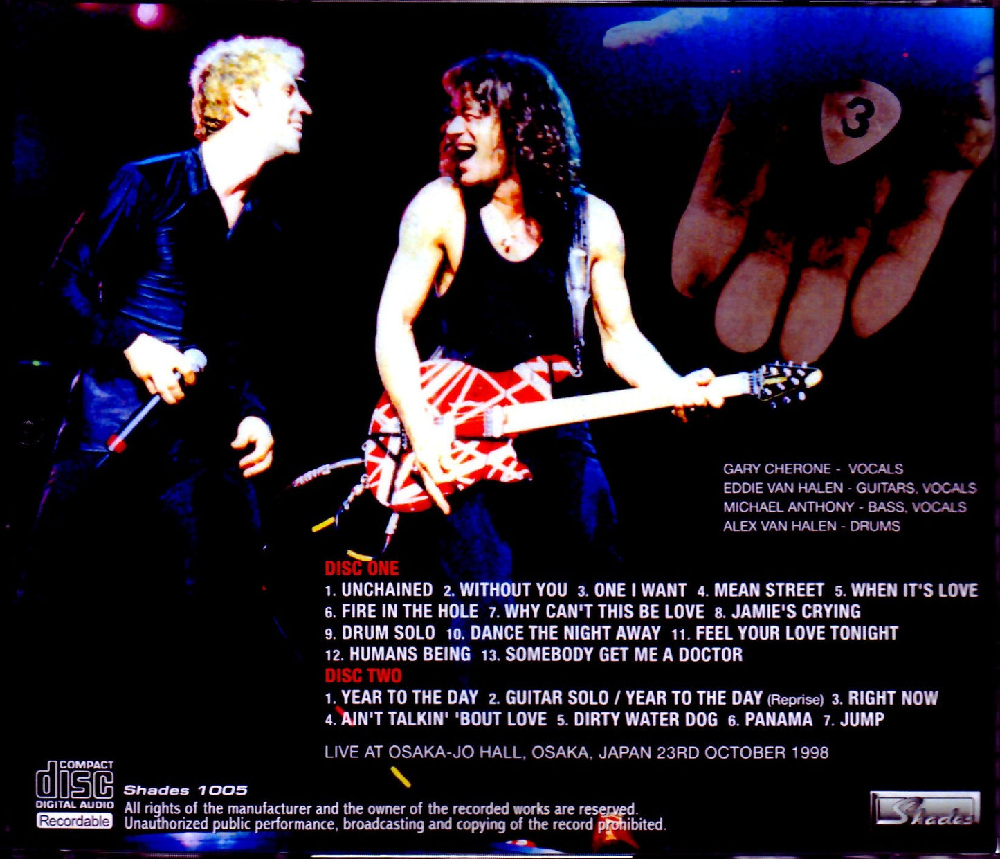 Van Halen/Osaka, Japan 1998