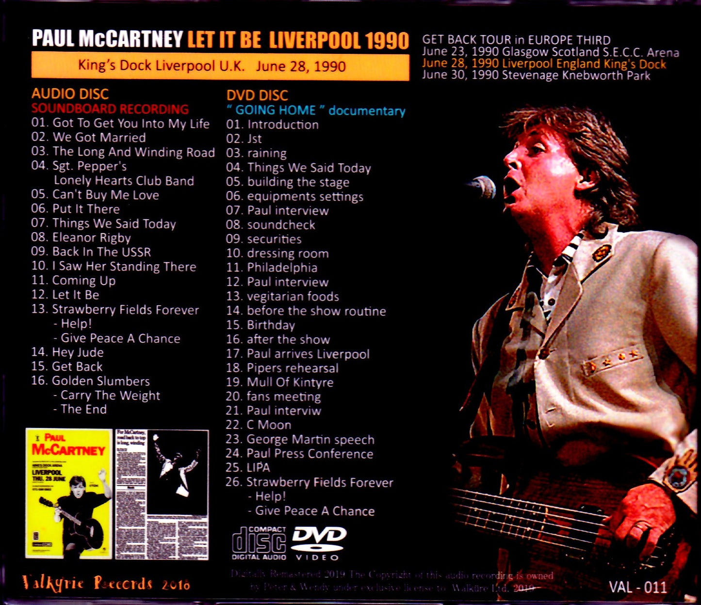 Paul McCartney/Liverpool,UK 1990 & Documentary