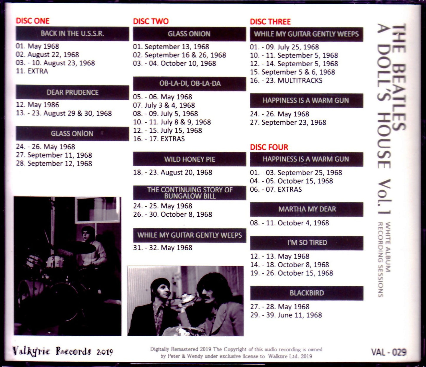 Beatles/White Album Recording Sessions Vol1. 1
