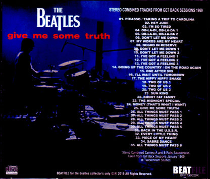 Beatles/Get Back Sessions Stereo Combined Tracks 1969